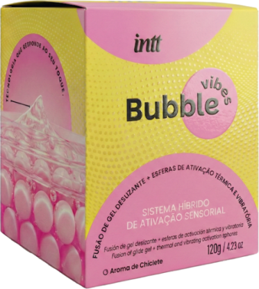 Bubble Vibes Gel Deslizante Vibra e Aquece - Intt