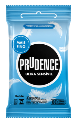 Preservativo Prudence Ultra Sensível c/ 03 unidades
