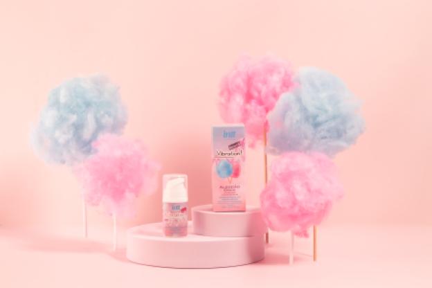 Vibration Algodão Doce Gel Beijável Excitante Unissex