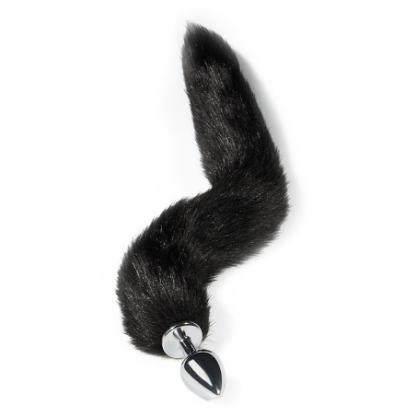 Plug Anal M em Metal com Cauda 